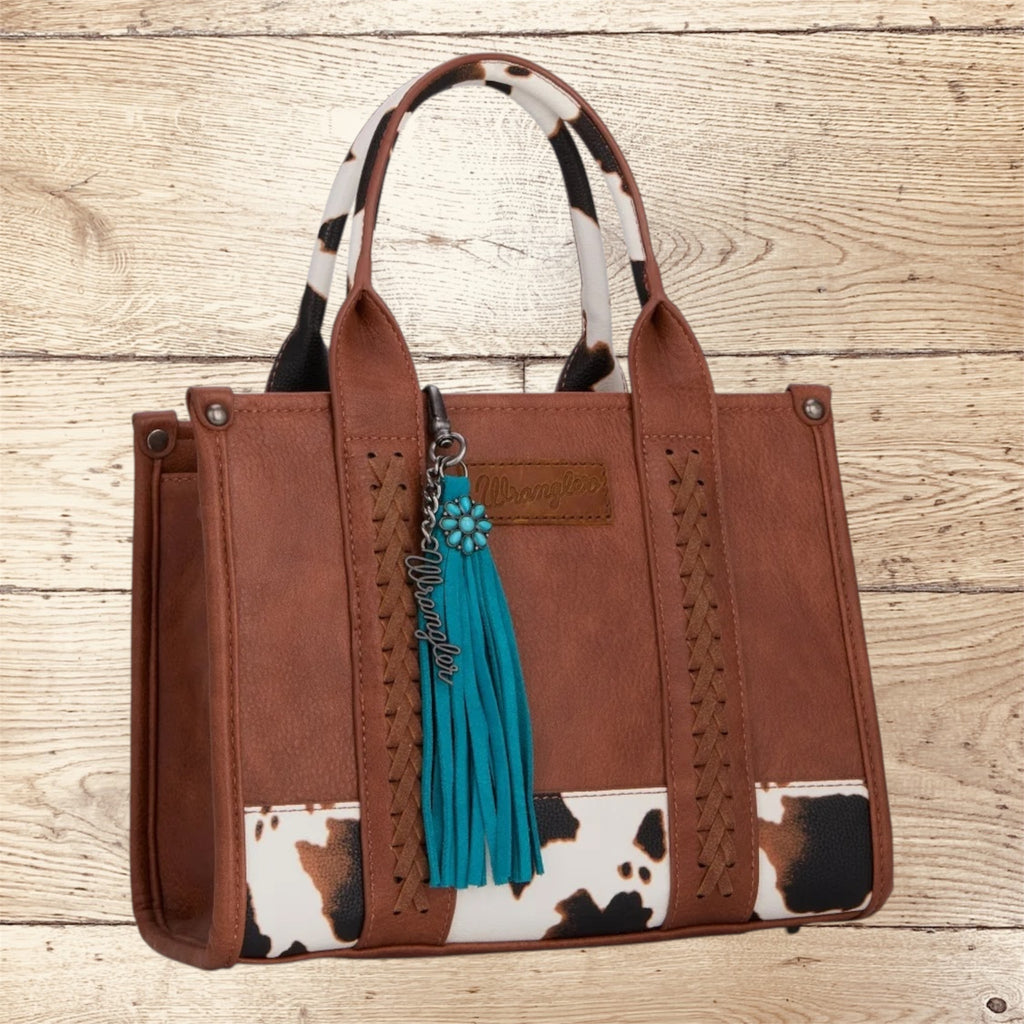 Wrangler Turquoise Fringe Suede Bag Charm - Turquoise