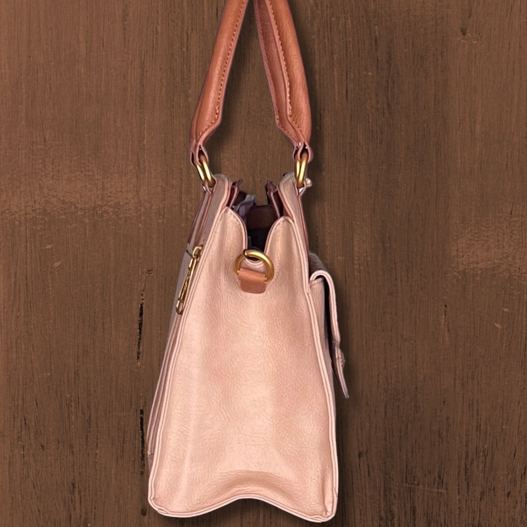 Montana West Western Tooled Floral Concealed Carry Satchel and Crossbody Bag