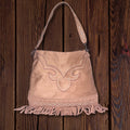 Montana West Boot Stitch Fringe Hobo Bag