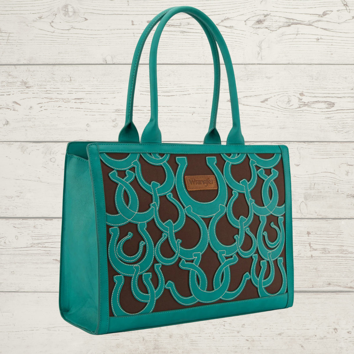 Wrangler Horseshoe Cutout Carry-All Large Tote Bag