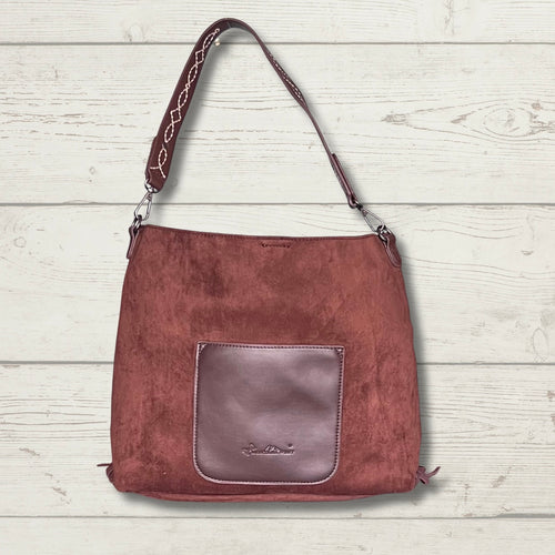 Montana West Boot Stitch Fringe Hobo Bag