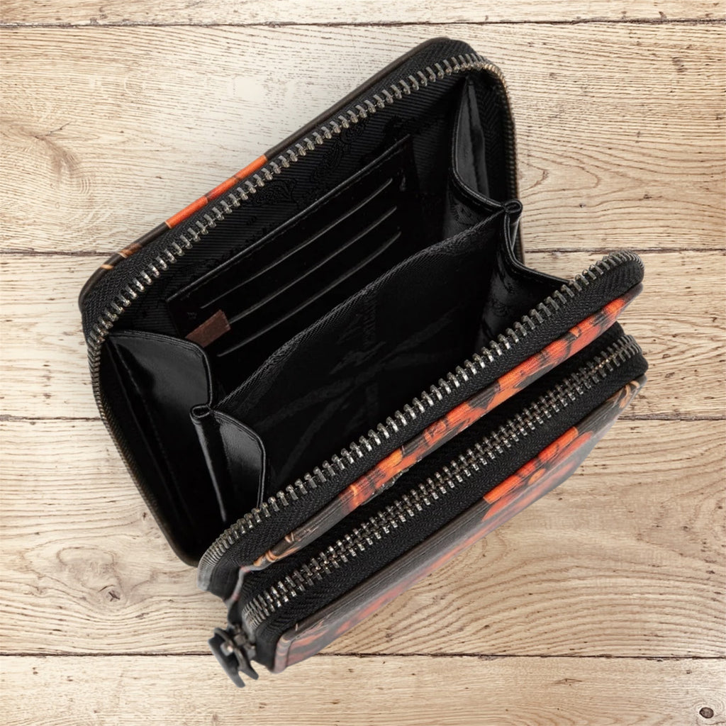 Montana West Halloween Pumpkin Phone Wallet - Red