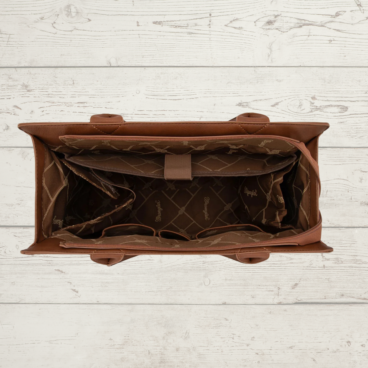 Wrangler Horseshoe Cutout Carry-All Large Tote Bag