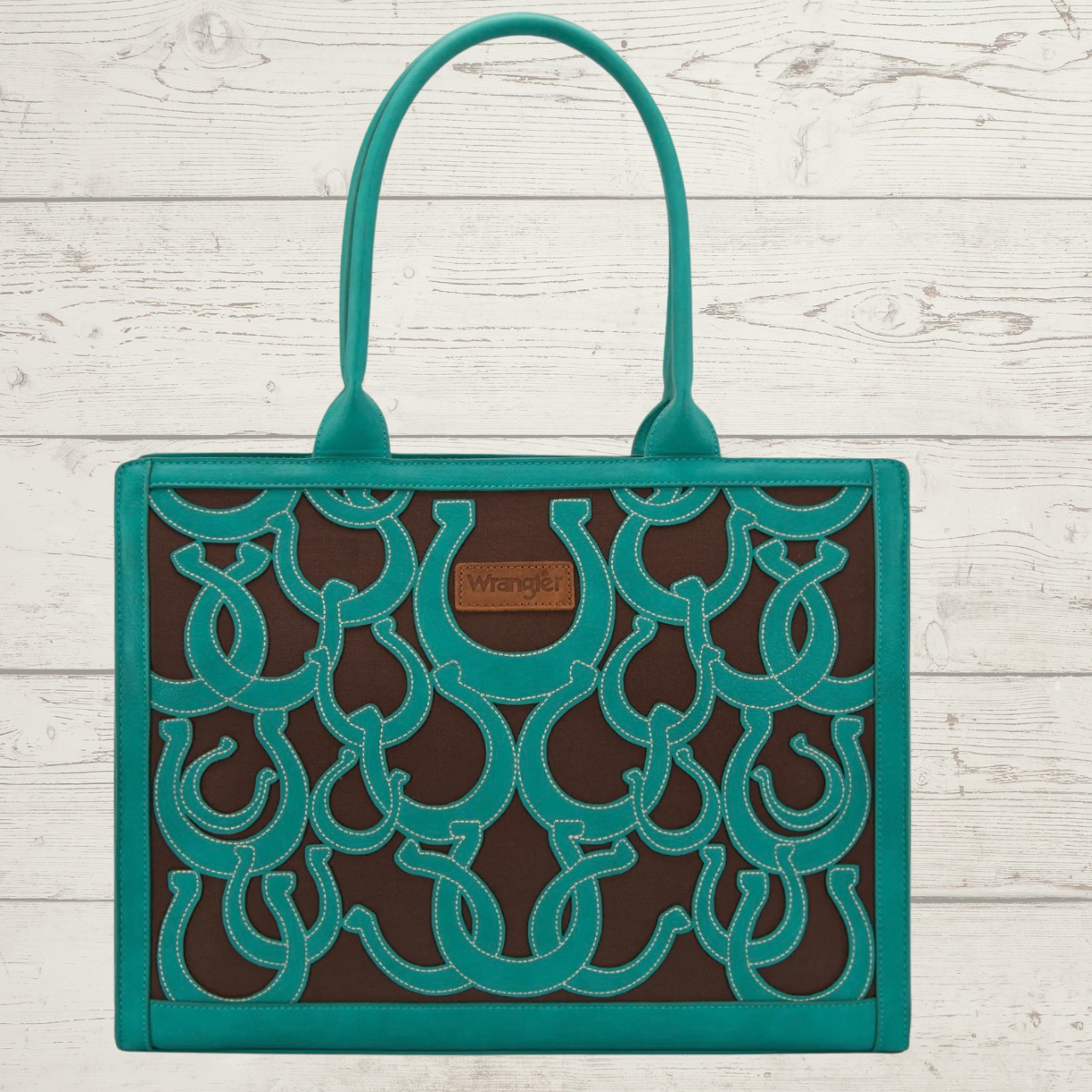 Wrangler Horseshoe Cutout Carry-All Large Tote Bag