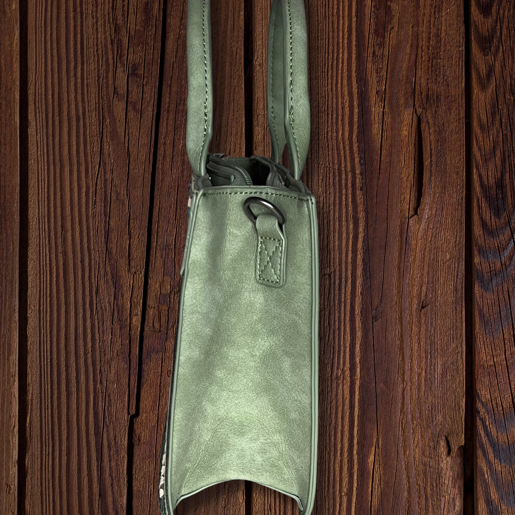 Montana West Floral Tooled Tote Bag