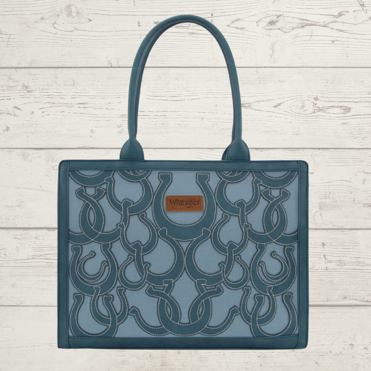 Wrangler Horseshoe Cutout Carry-All Large Tote Bag