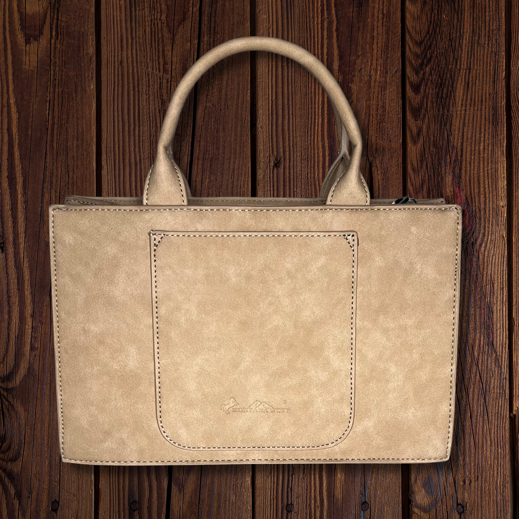 Montana West Floral Tooled Tote Bag