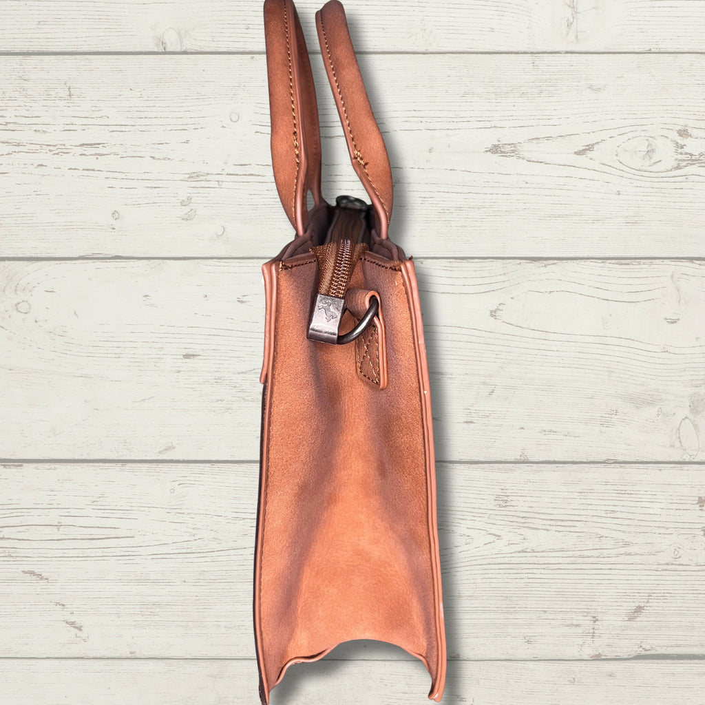 Montana West Floral Tooled Tote Bag
