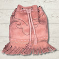 Montana West Boot Stitch Drawstring Crossbody Bag