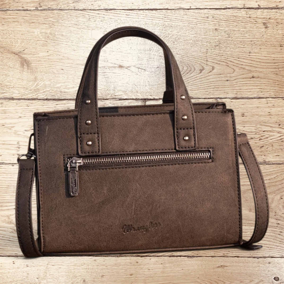 Wrangler Western Tooled Tote Crossbody