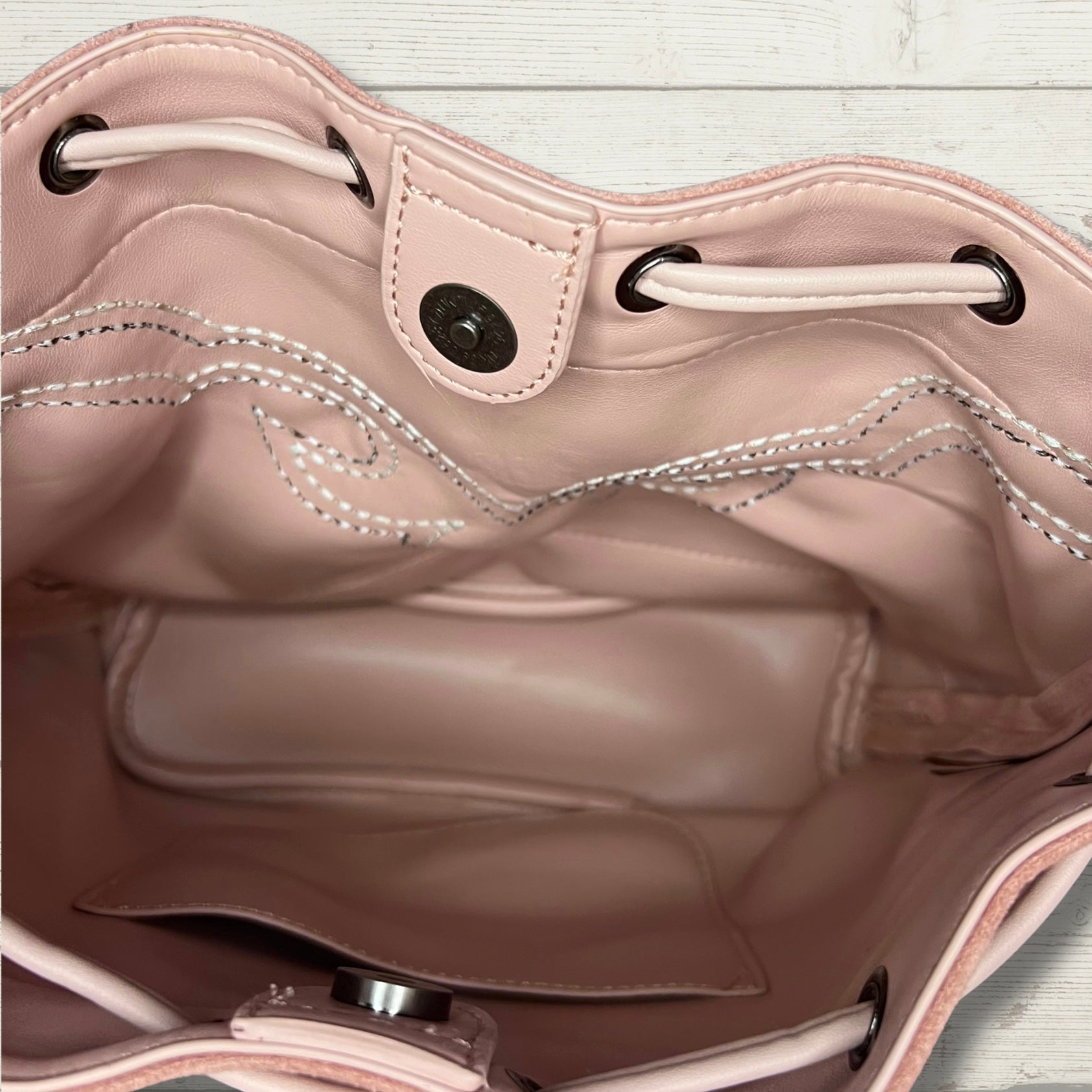 Montana West Boot Stitch Drawstring Crossbody Bag