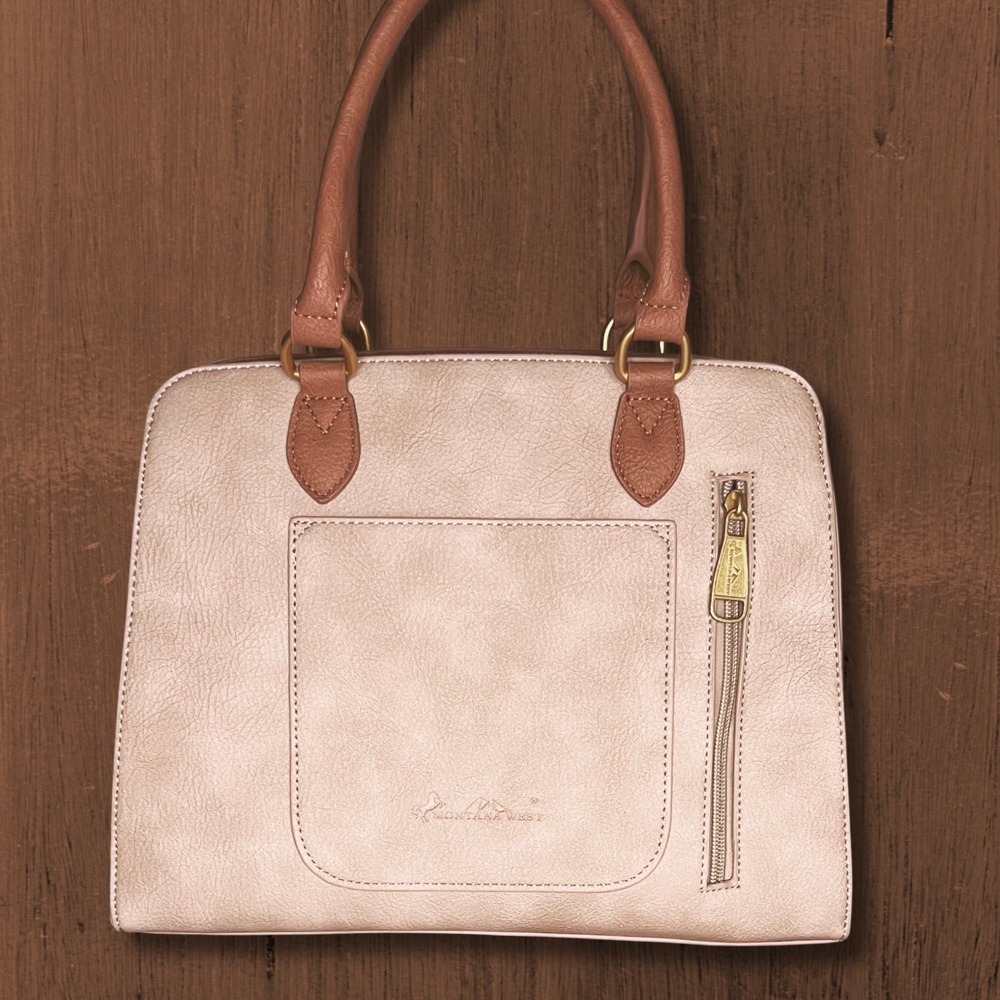Montana West Western Tooled Floral Concealed Carry Satchel and Crossbody Bag