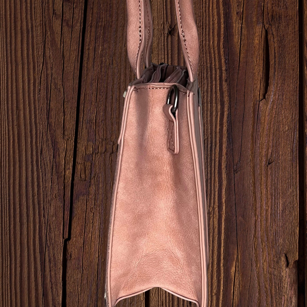 Montana West Floral Tooled Tote Bag