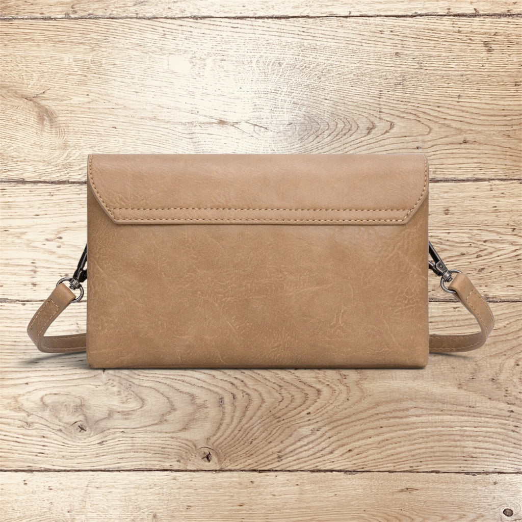 Wrangler Vintage-Inspired Crossbody Bag - Khaki