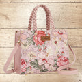 Wrangler Floral Print Braided Tote Bag - Pink