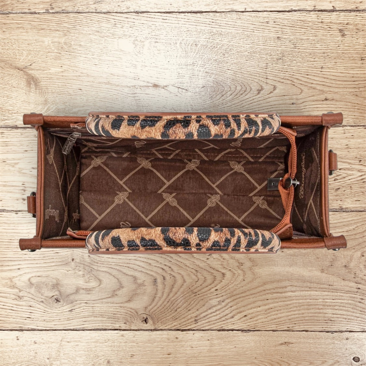 Wrangler Western Style Handbag Tote - Leopard Print