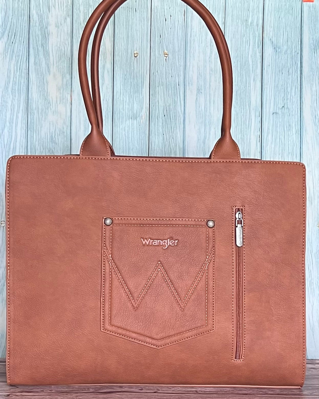 Wrangler Horseshoe Cutout Carry-All Large Tote Bag