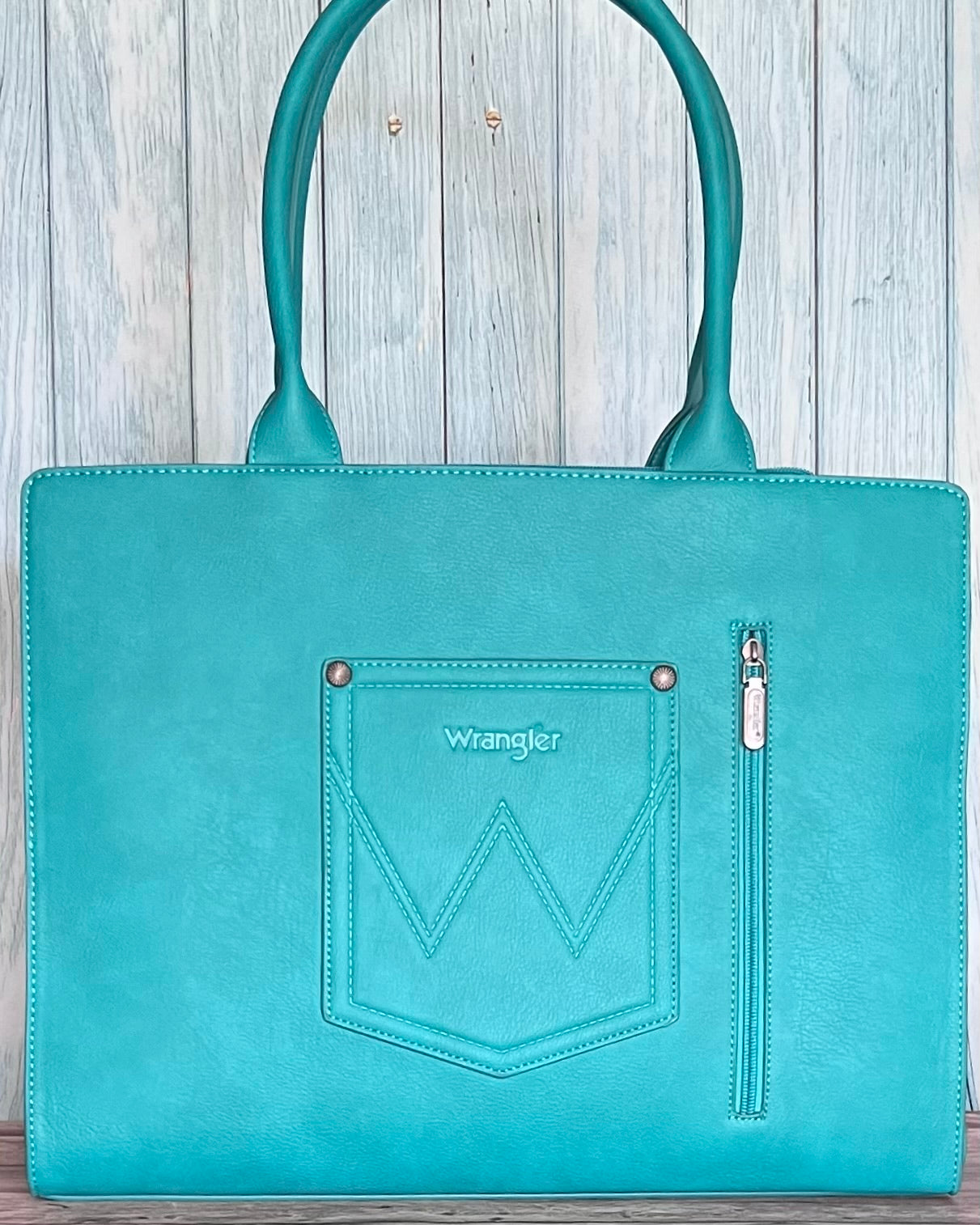 Wrangler Horseshoe Cutout Carry-All Large Tote Bag