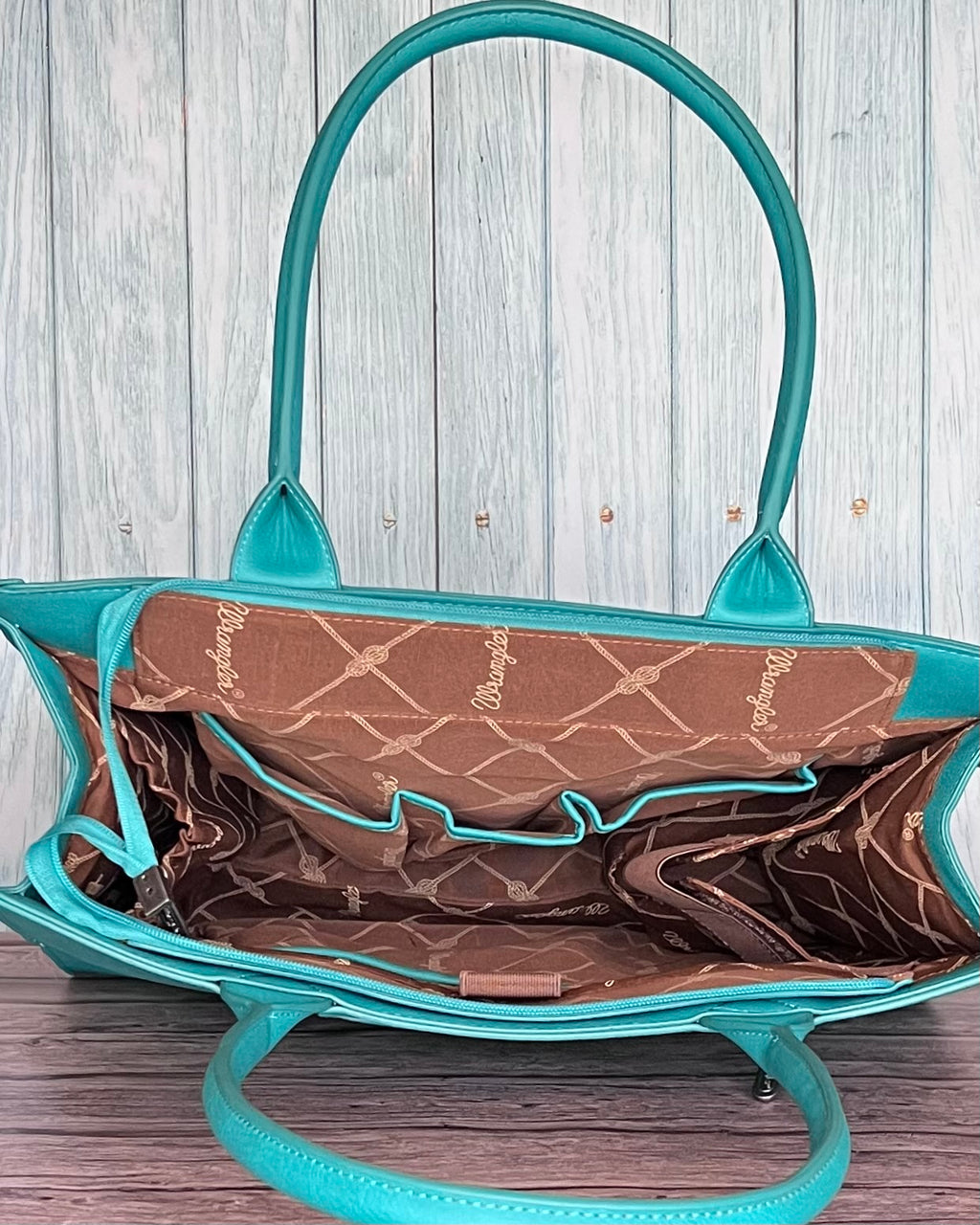 Wrangler Horseshoe Cutout Carry-All Large Tote Bag