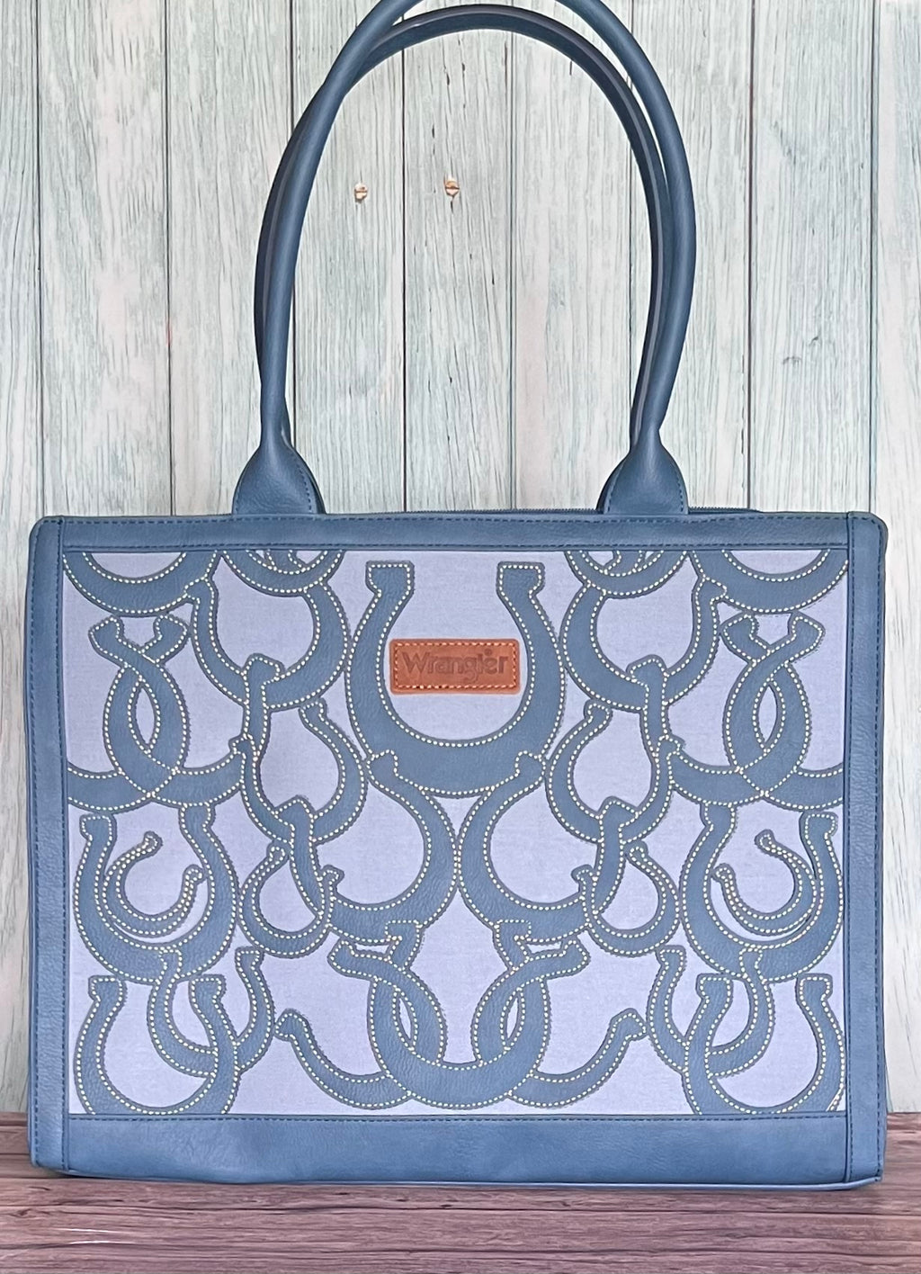 Wrangler Horseshoe Cutout Carry-All Large Tote Bag