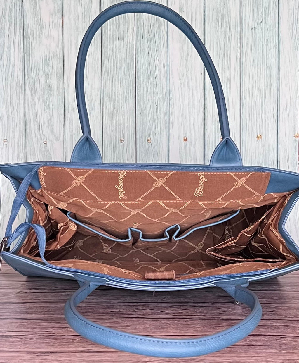 Wrangler Horseshoe Cutout Carry-All Large Tote Bag