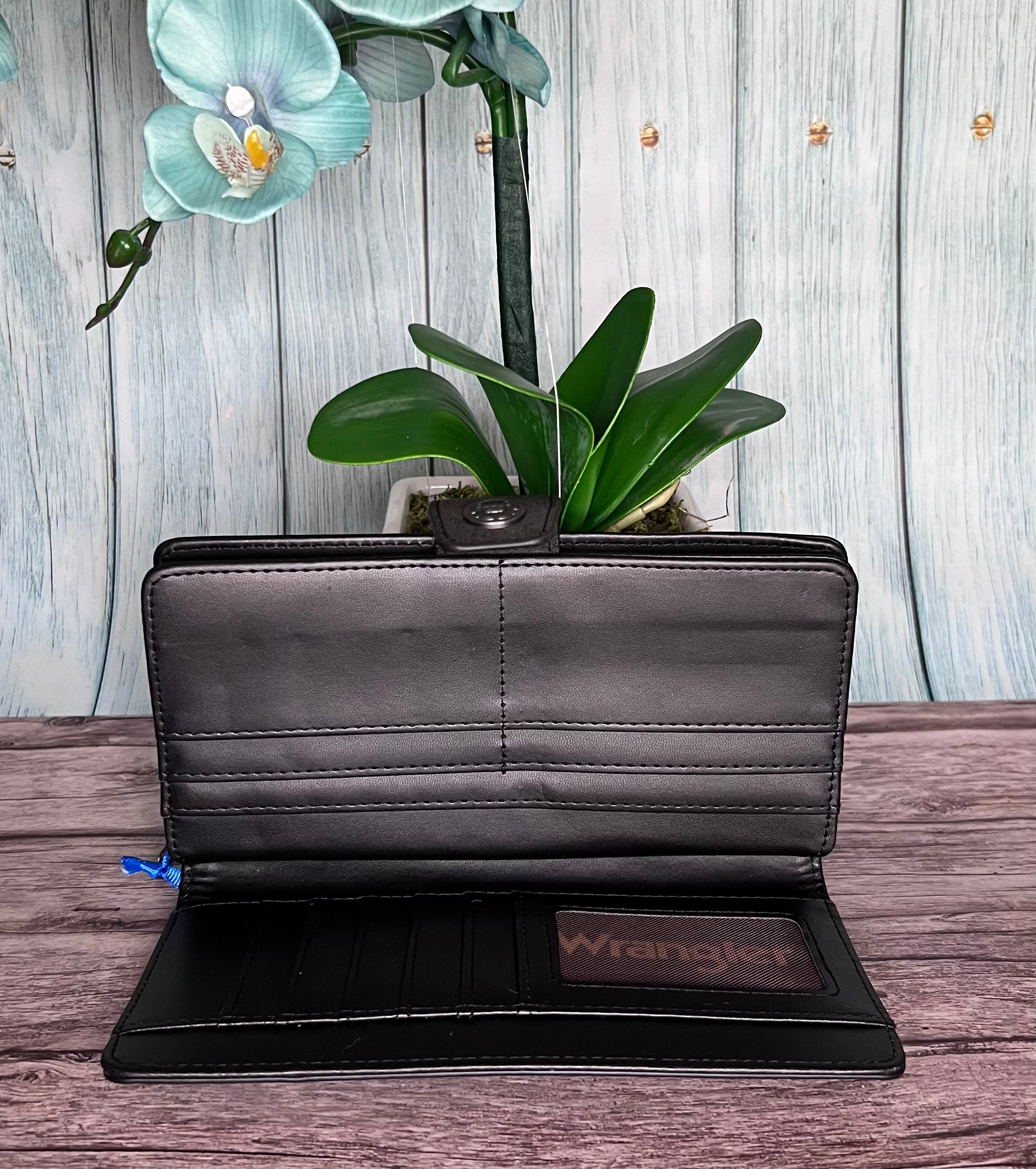 Wrangler Western Floral Tooled RFID Wallet