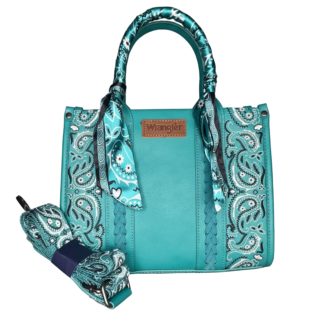 Wrangler Western Desert Paisley Tote Bag