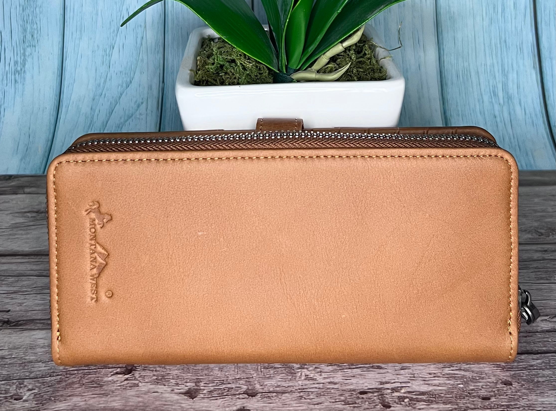 Montana West Genuine Leather Bi-Fold RFID Protected Wallet