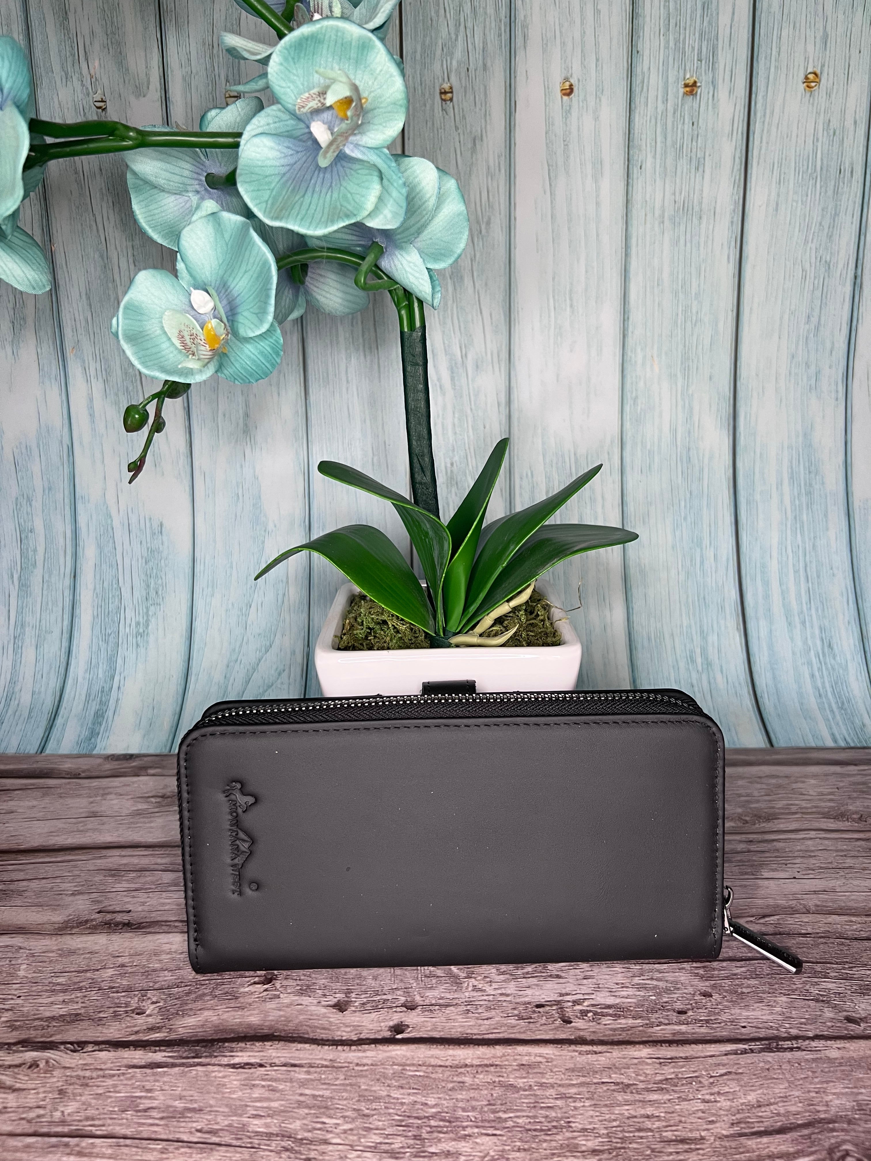 Montana West Genuine Leather Bi-Fold RFID Protected Wallet