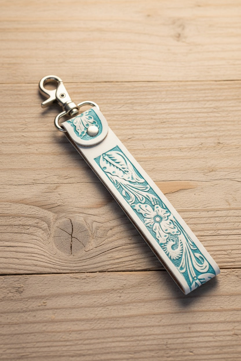 Tampico Trails Key Fob in Turquoise
