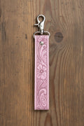 Blooming Meadow Key Fob in Turquoise in Pink