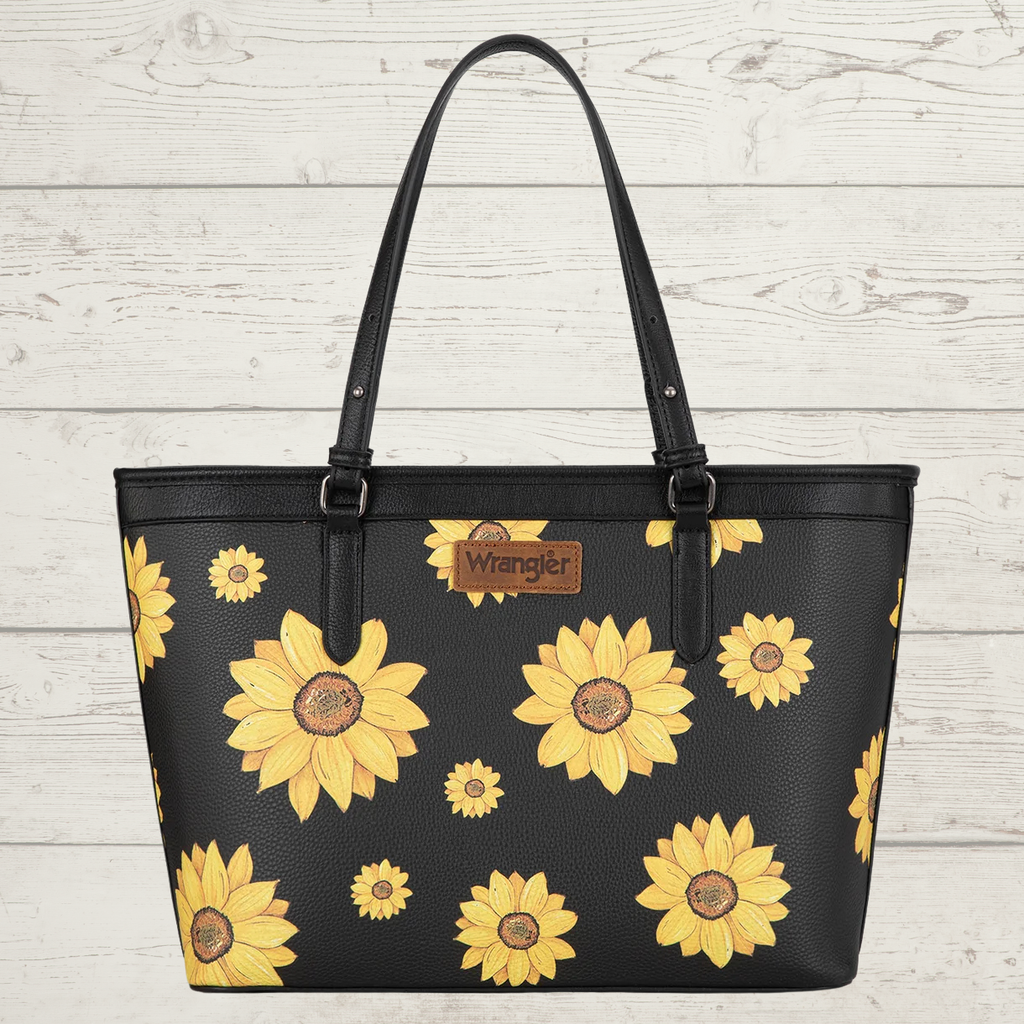 Wrangler Sunflower Tote Bag - Black